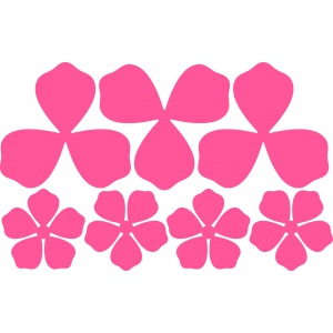 Vyřezávací šablona - Plastická květina