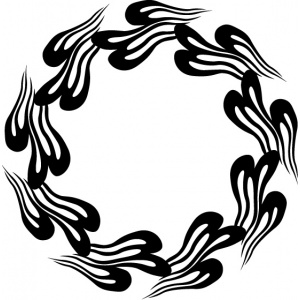 Vyřezávací šablona - kruh