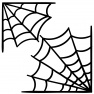 Vyřezávací šablona - Halloween pavučina