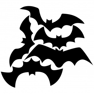 Vyřezávací šablona - Halloween netopýři