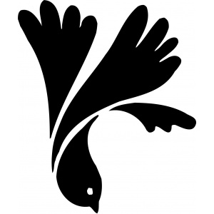 Vyřezávací šablona - holubice