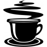 Vyřezávací šablona - šálek kávy