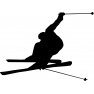 Vyřezávací šablona - lyže