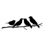 Vyřezávací šablona - Ptáčci na větvičce