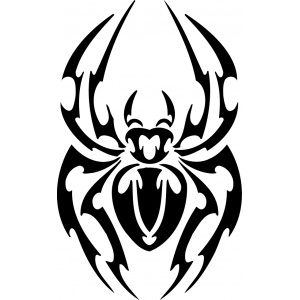 Vyřezávací šablona - Pavouk tetování