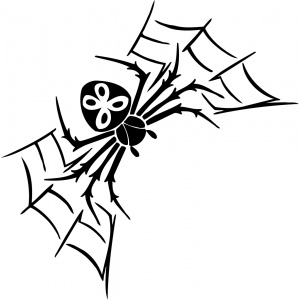Vyřezávací šablona - Pavouk