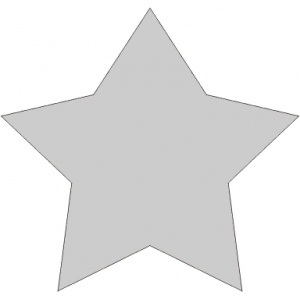 Vyřezávací šablona - Hvězda 2