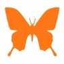 Vyřezávací šablona - Motýlek 14