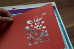 Vánoční přáníčko - jednostranně barevný papír