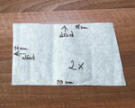 Detail papíru kapsy