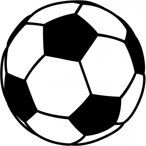 Vyřezávací šablona - fotbalový míč