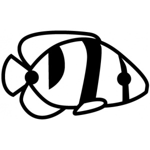 Vyřezávací šablona - ryba - Nemo