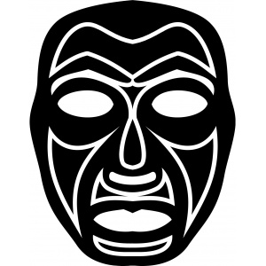 Vyřezávací šablona - Maska maorská