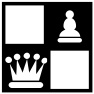 Vyřezávací šablona - Šachy 1