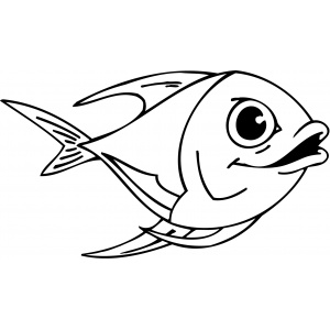 Vyřezávací šablona - Ryba 3 - kreslení