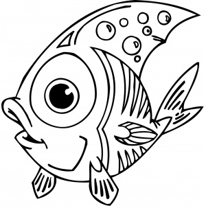 Vyřezávací šablona - Ryba 9 - kreslení