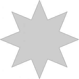 Vyřezávací šablona - Hvězda 4