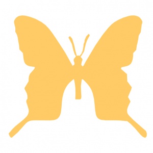 Vyřezávací šablona - Motýlek 18